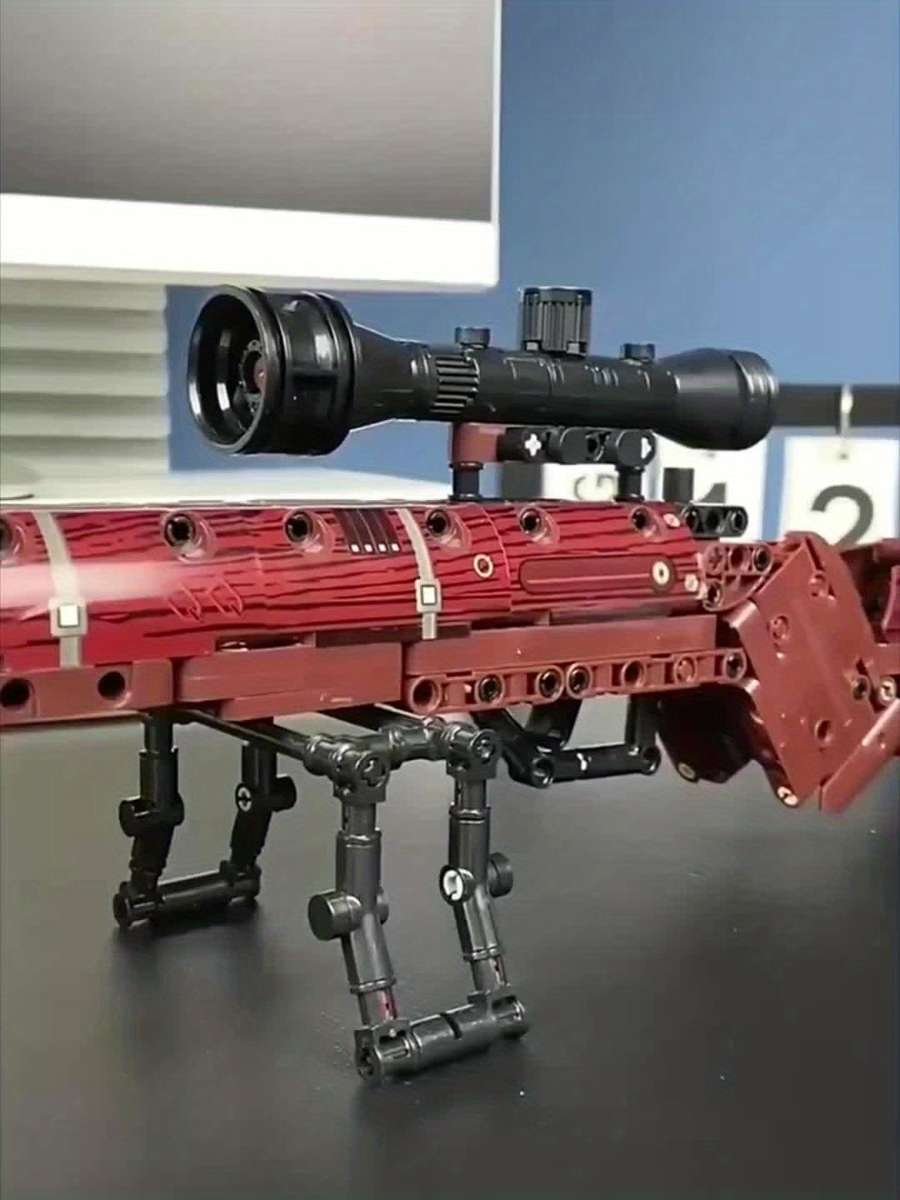 1000Pcs Set Building Block Guns Black Guns High Difficulty Firearm Building