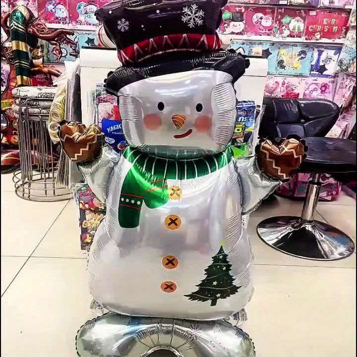 Balloon Items 2Pcs Snowman Standing Balloons