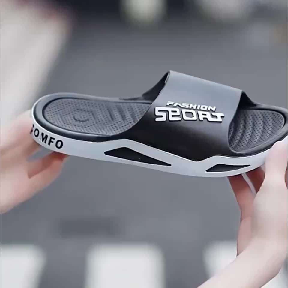 Men Slippers Summer Style Blue Size Uk 7.5