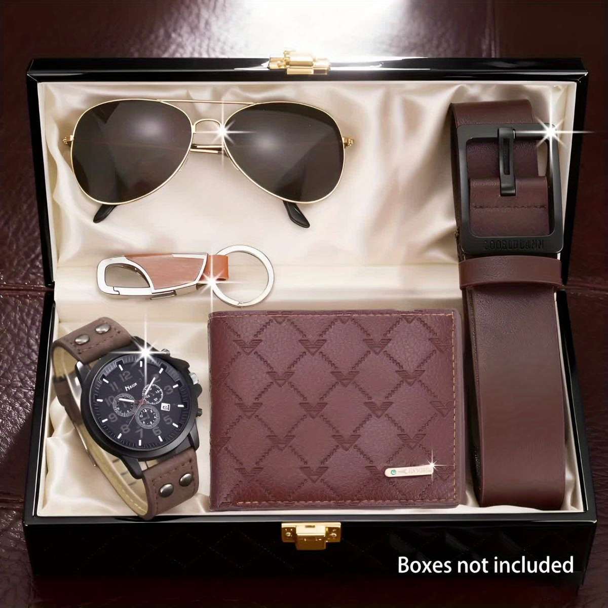 5Pcs Set Of Including Classic And Easy Casual Wallet For Men