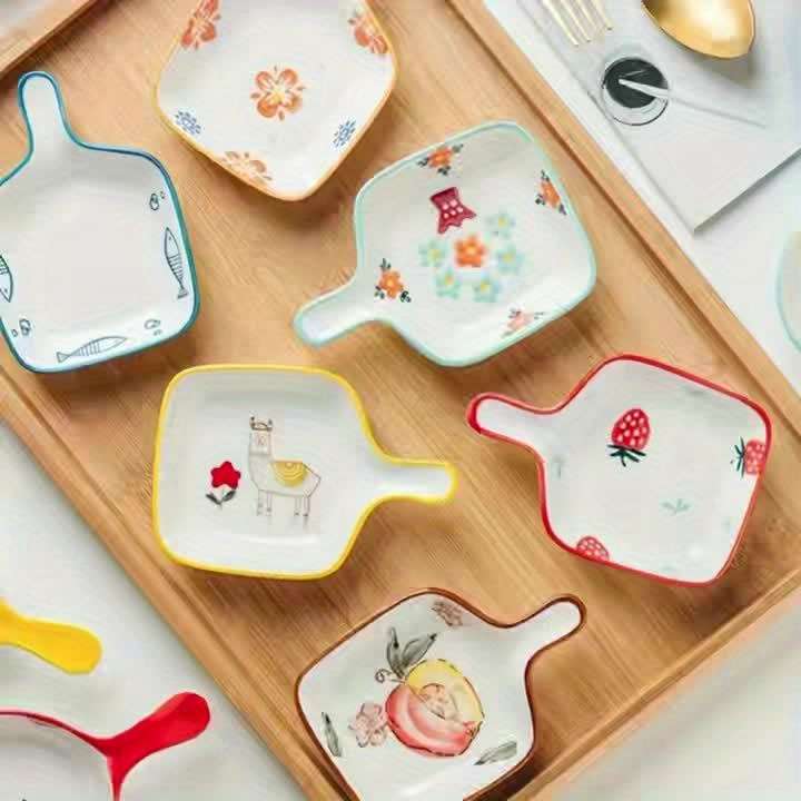Bowl Color Strawberry Pattern