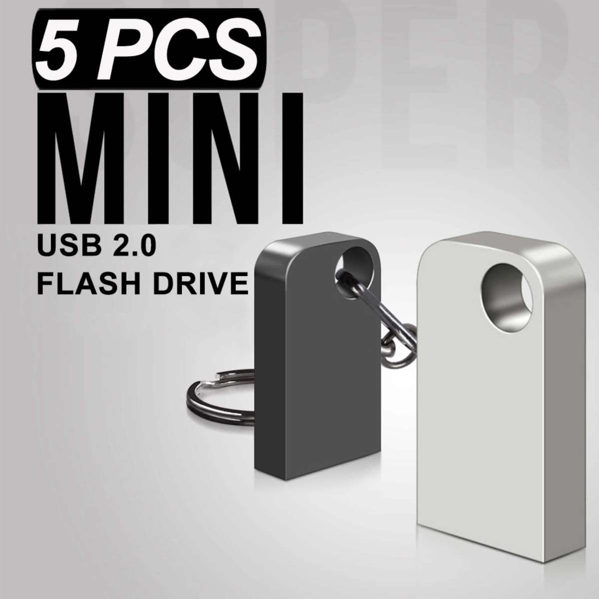 Usb Flash Drive Color Black Capacity 2Gb 5Pcs