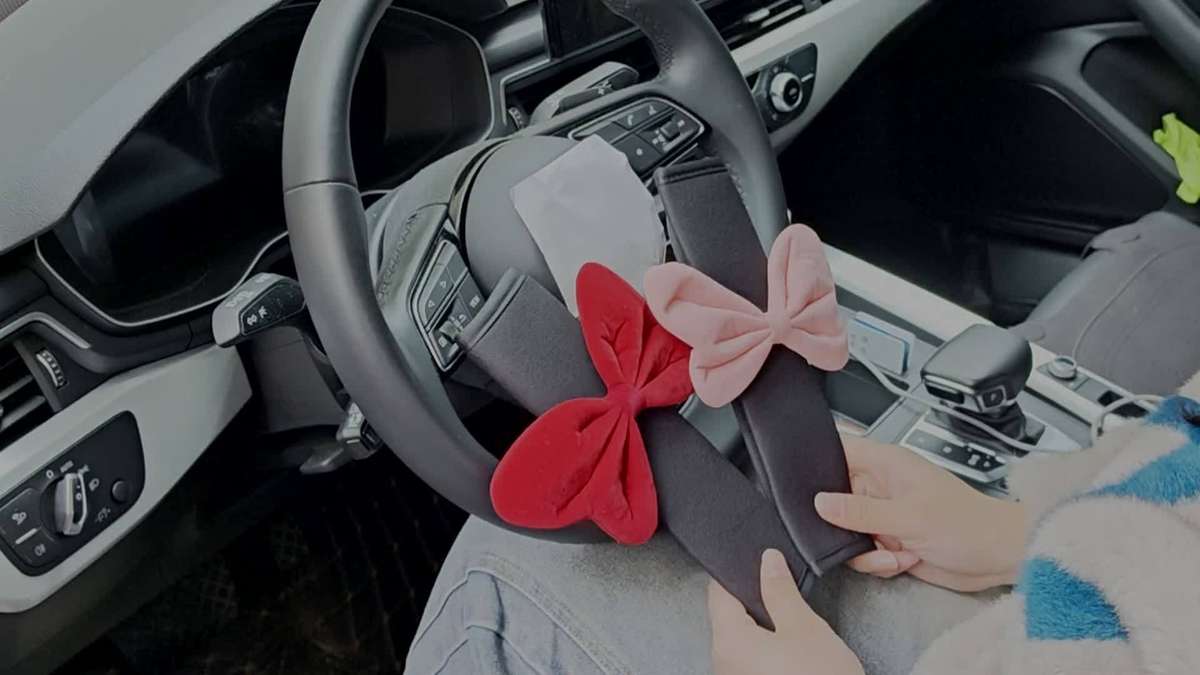 Car Seat Belt Covers 2Pcs Pink B