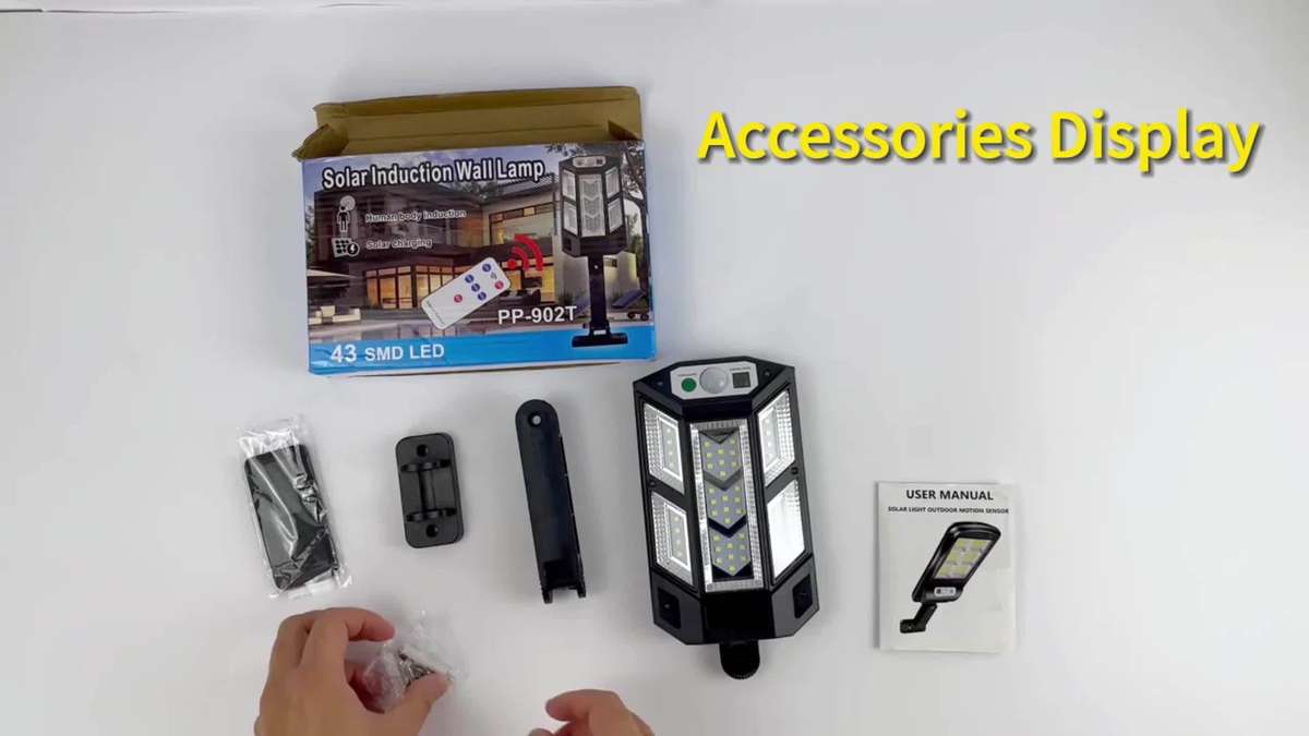 Solar Emergency Lights Color Black 2Pcs