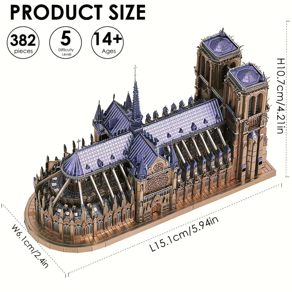 Building Toy Architectural Model Toy Set Style Notre Dame De Paris