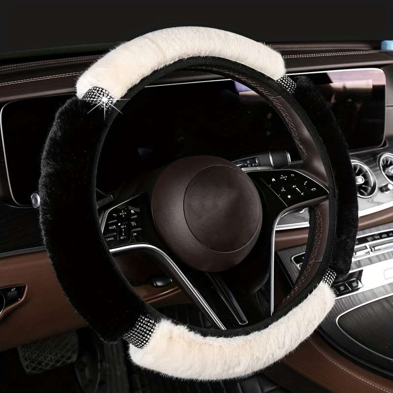 Car Steering Wheel Cover Black