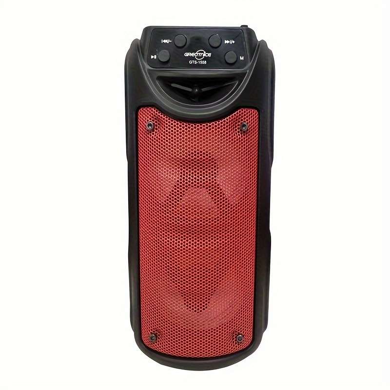 Modern Dual Channel Design Wireless Outdoor Speaker With For Outdoor Party Red