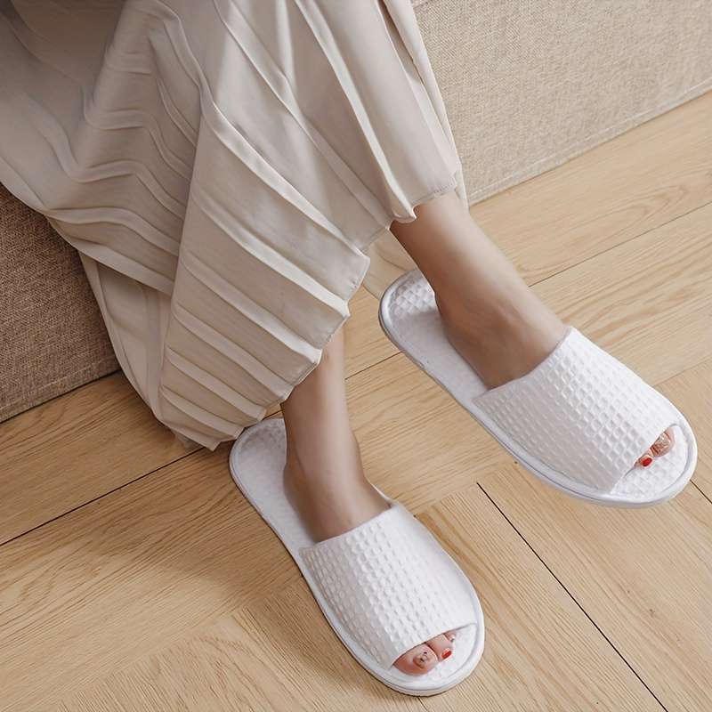 Cotton Slippers Color White Size43