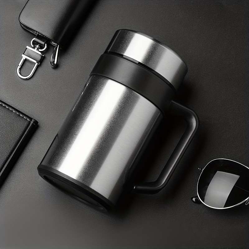 Water Cup Color Silvery Capacity1352Oz With Tea Filter