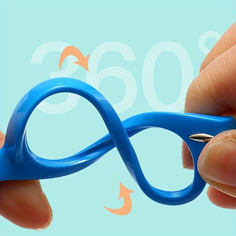 Kids Glasses Color Orange Frame White Legs