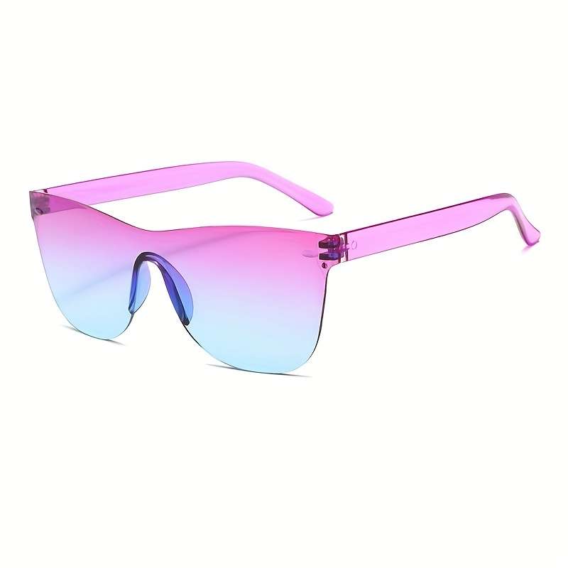 Glasses Color Double Grey*2Upper Purple And Lower Blue