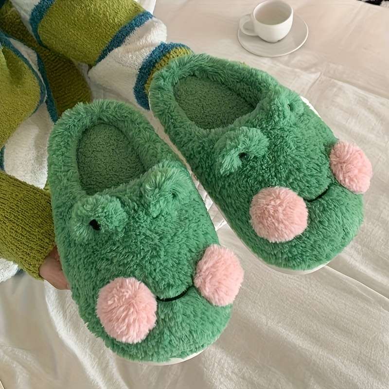 Cotton Slippers Color Green Sizeuk 8.5-9