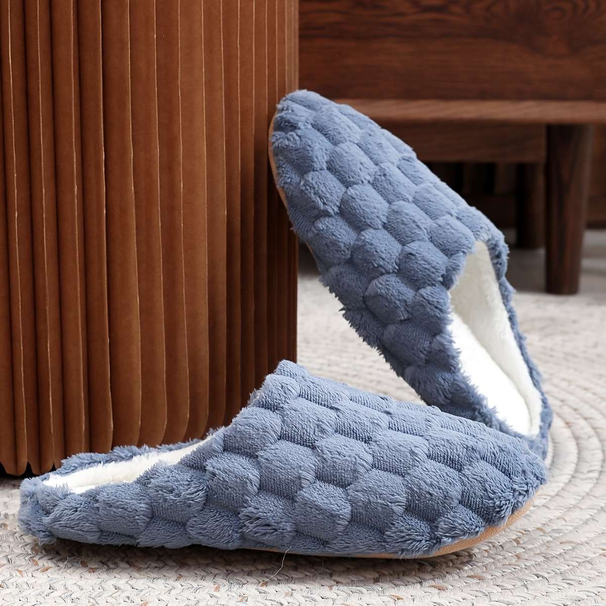 Cotton Slippers Color Grey Sizeuk 6.5-7
