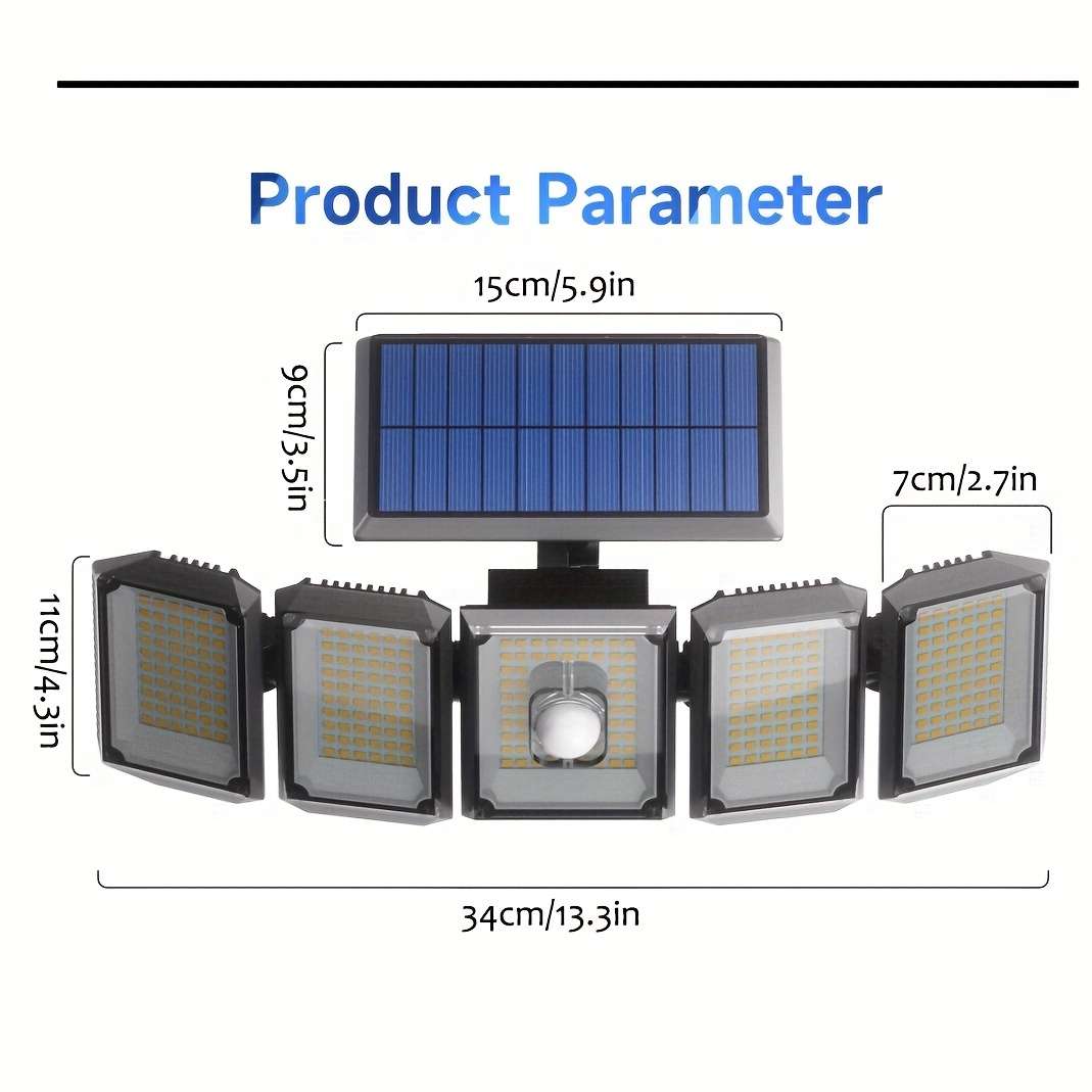 300LED-2PCS Outdoor Solar Light