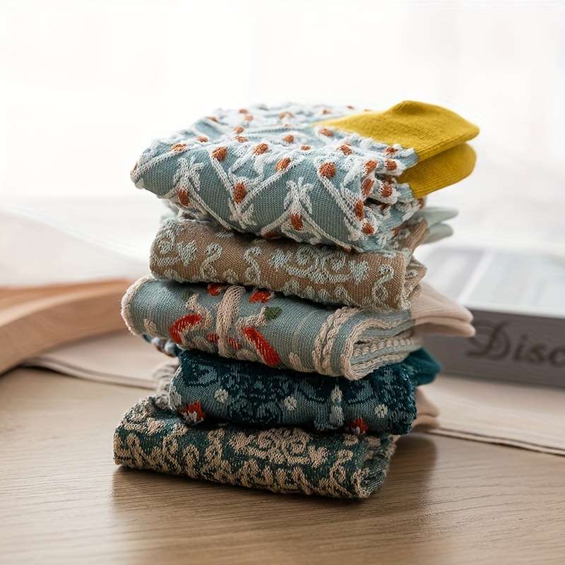Women S Socks Items Mixed Color 5 Pairs