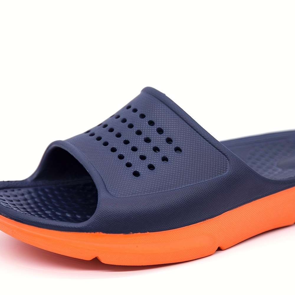 Men Slippers Summer Style Blue Size Uk 7