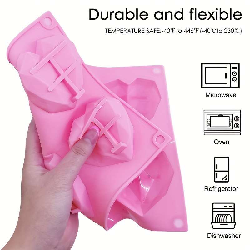 Suitable For Baking Molds Color 7Th Company Heart Shape  White