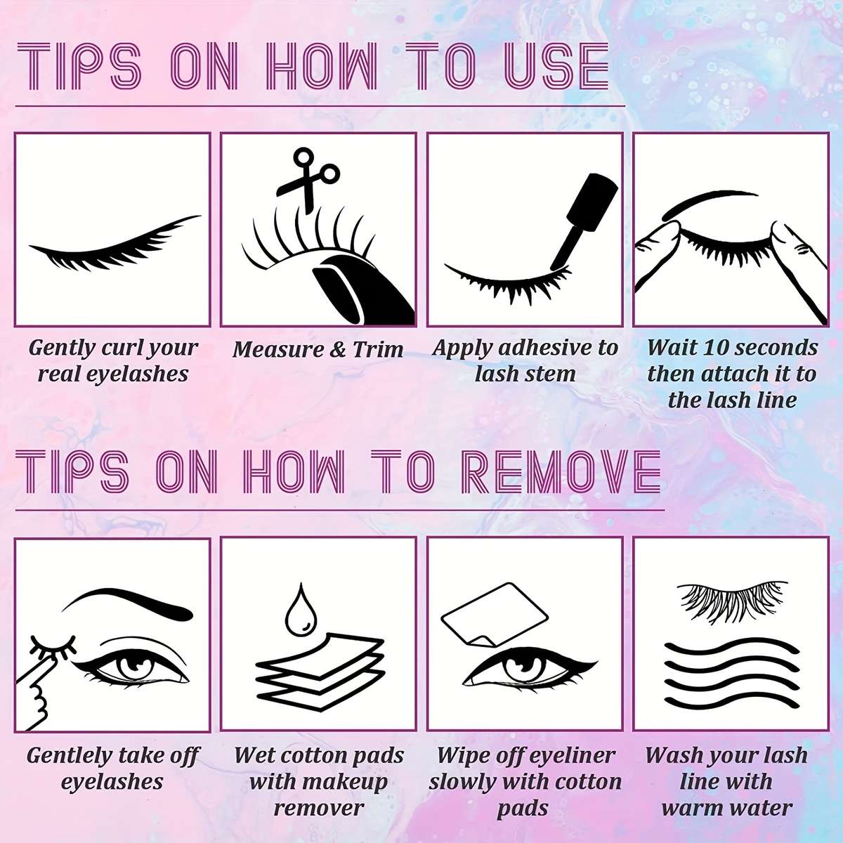 3 Pairs Fluffy Lash Extensions Quantity 10pcs