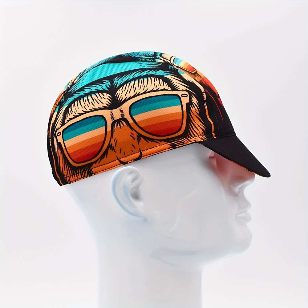 1pc Bike Cycling Cap Sport Hat Outdoor Vintage Skull Cap