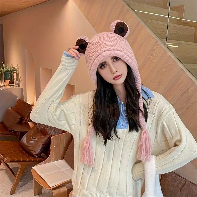 Winter Hat Color Frog Pink