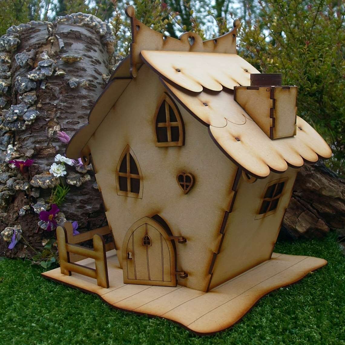 3D Building Model Puzzle Set Items Fairy House Craft Kit