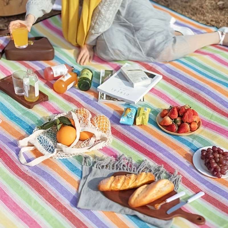 Picnic Mat Thick Foldable Camping Mat Portable Carpet All Seasons Outdoor