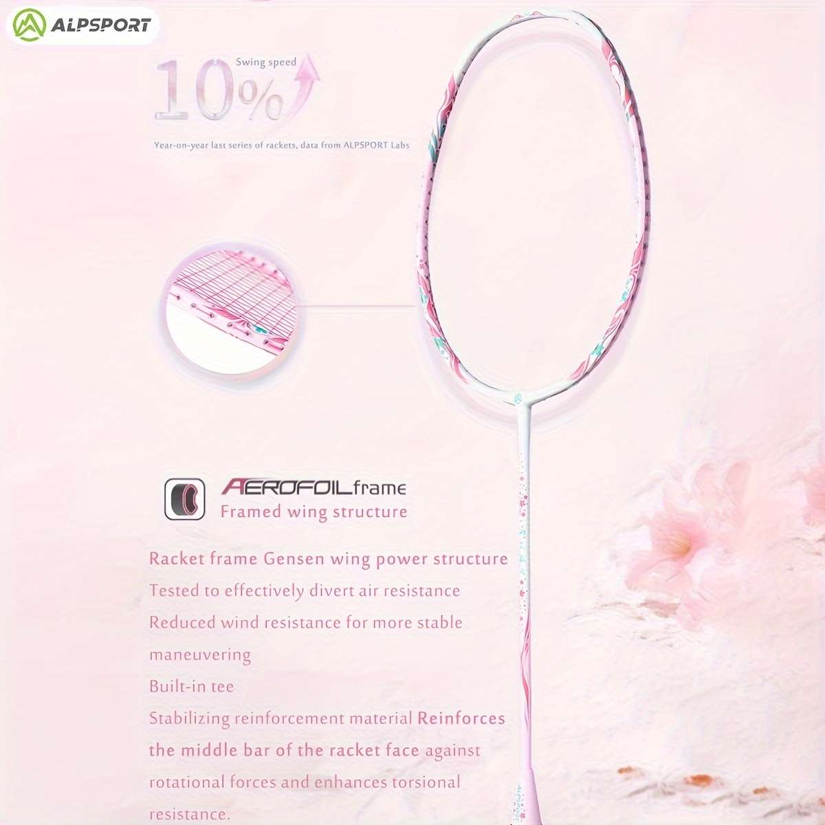Badminton Racket Items  Cherry Purple  Red Box