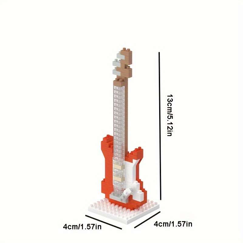3D Puzzle Musical Instrument Model Style Red Guitar