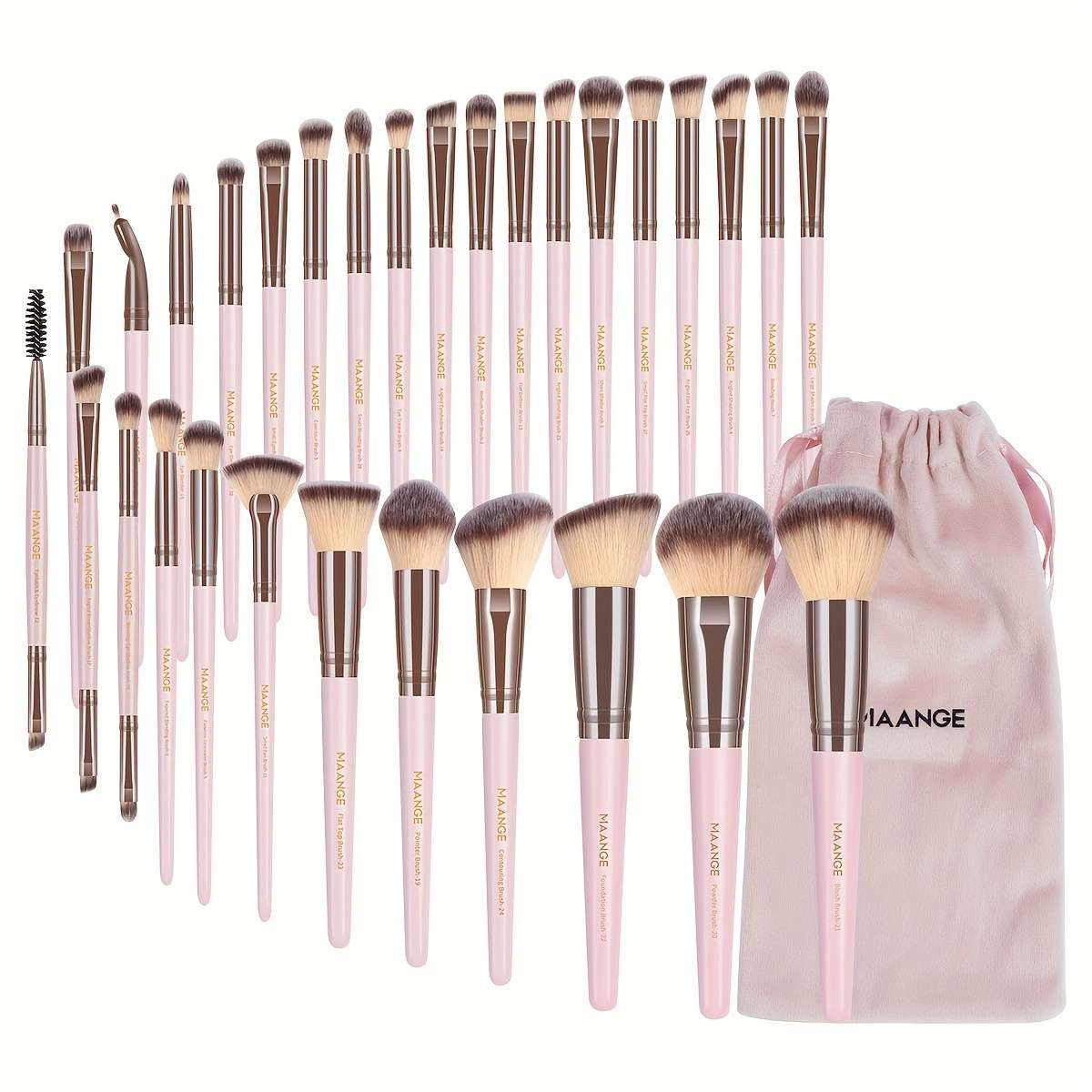 Makeup Brush Set Color Black 1With Bag