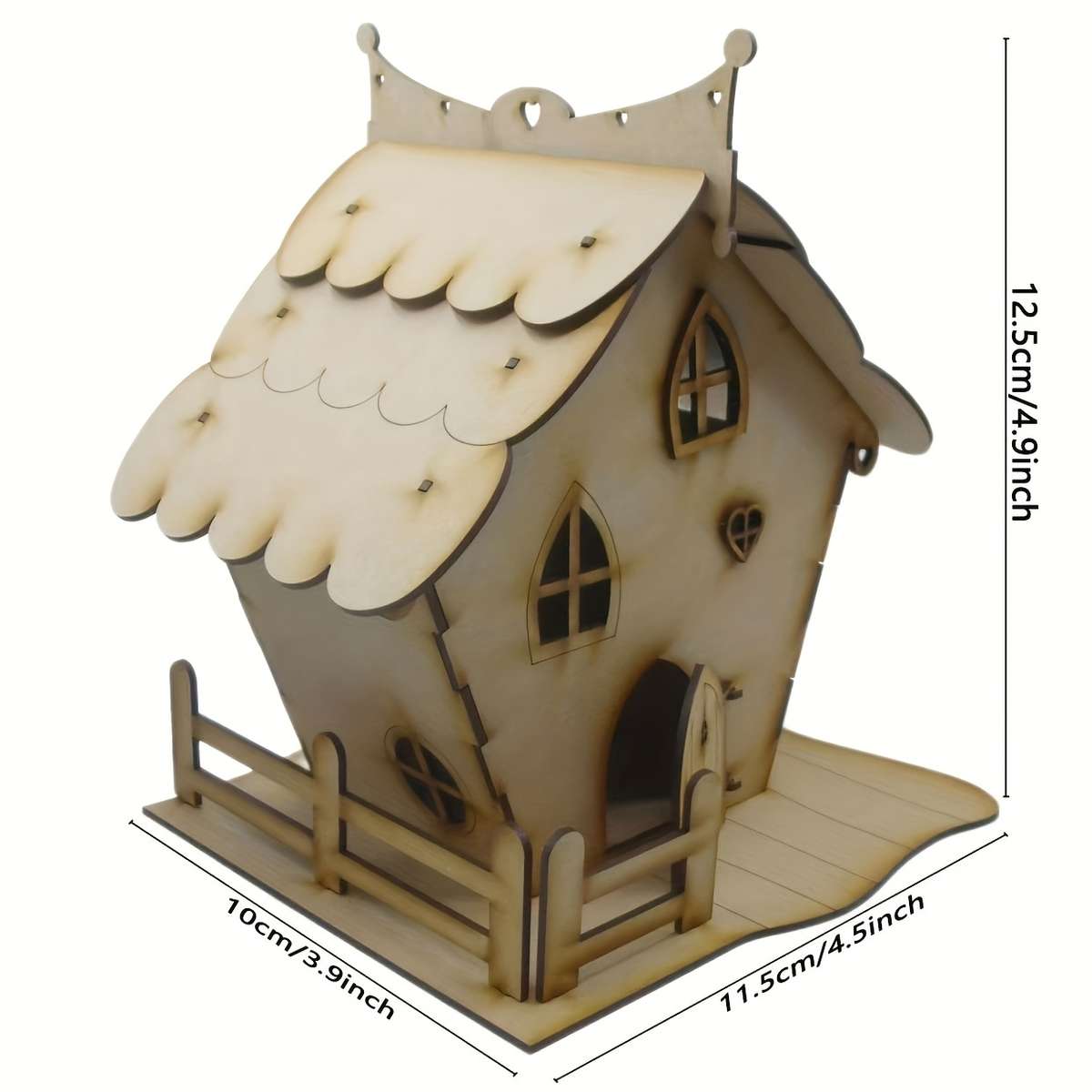 3D Building Model Puzzle Set Items Fairy House Craft Kit