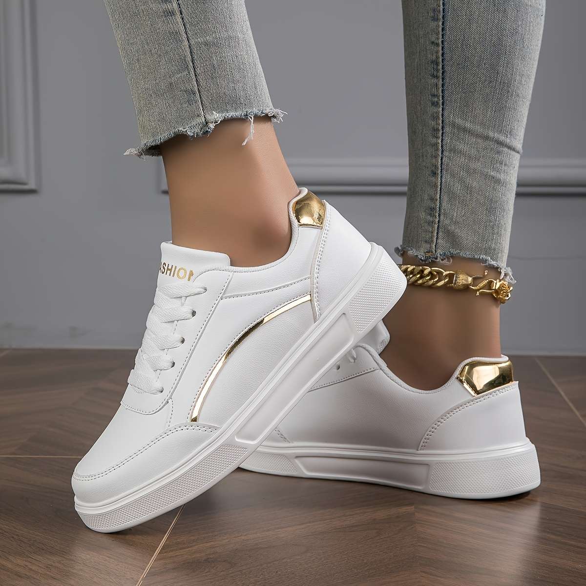 Sneakers Color White Sizeuk 7.5