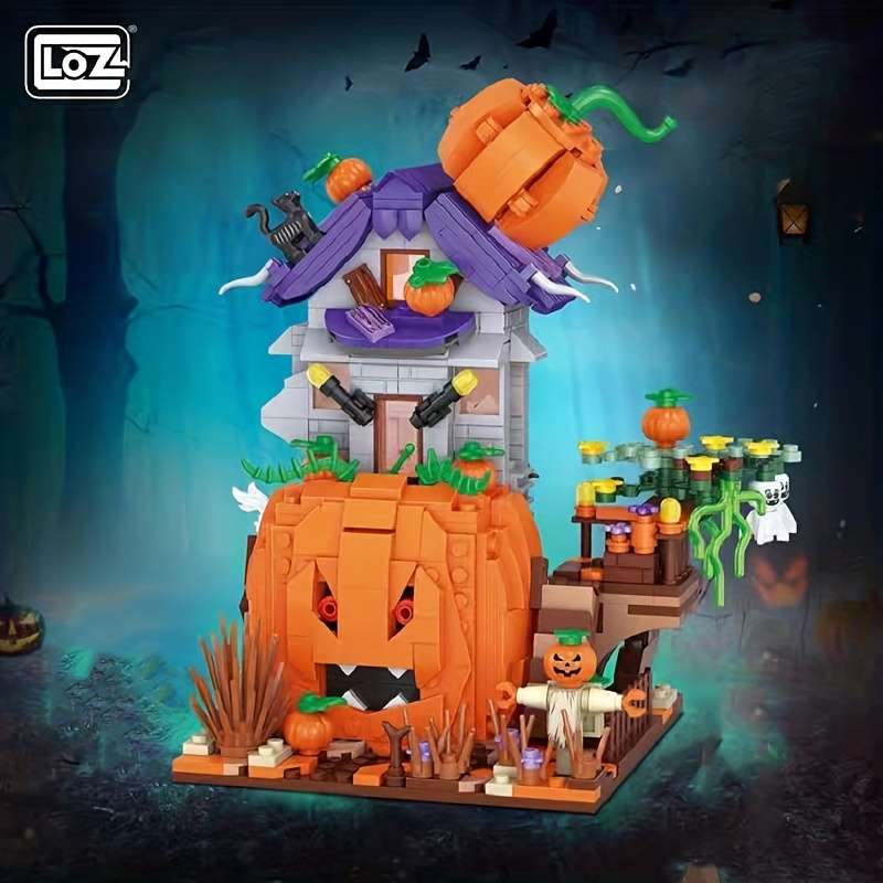 3D Building Model Puzzle Set Style Pumpkin House