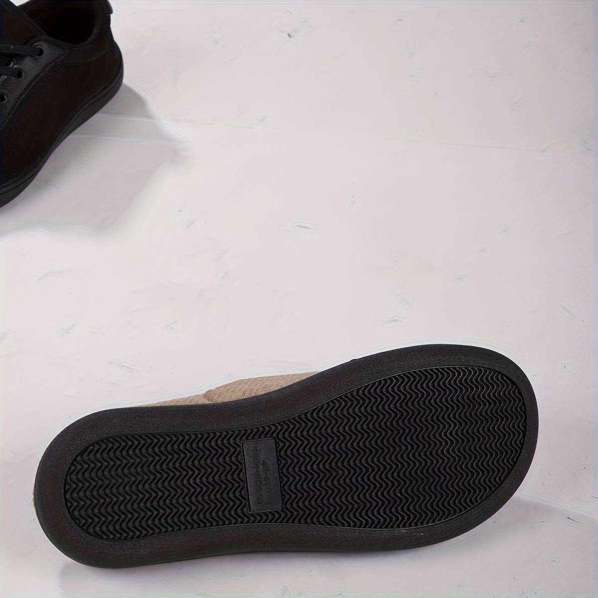 Cotton Slippers Color Black Sizeuk 8.5-9