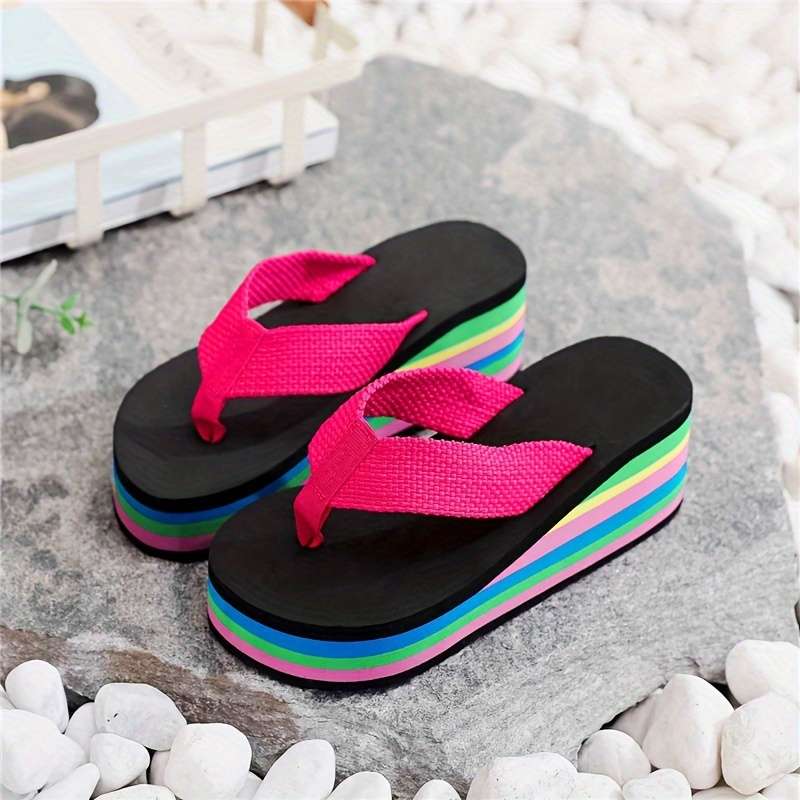 Ladies Summer Flip Flops Black Uk 7