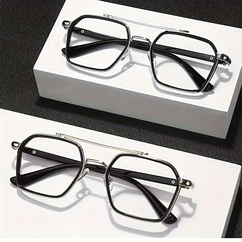 Mens Glasses Color Black Golden