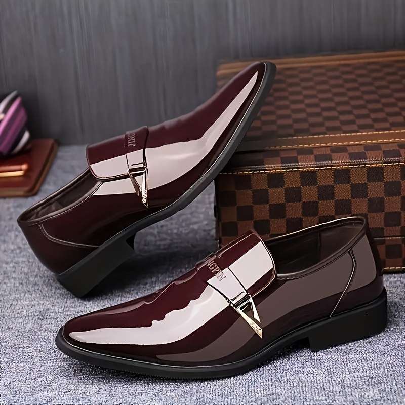 Mens Leather Shoes Color Black Sizeuk 10.5