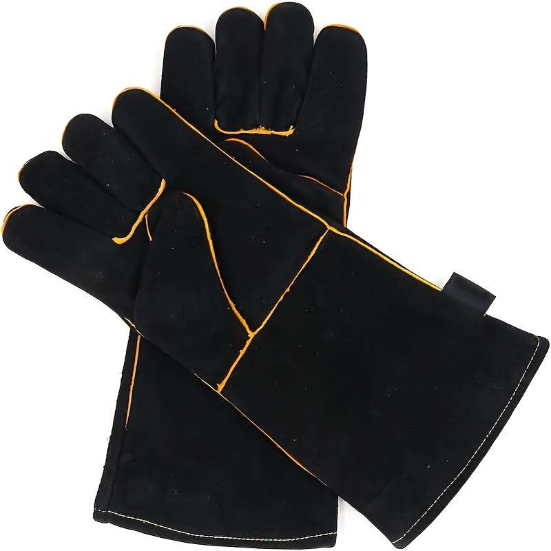 Work Gloves Size 35.56 Cm2Pcs  Black