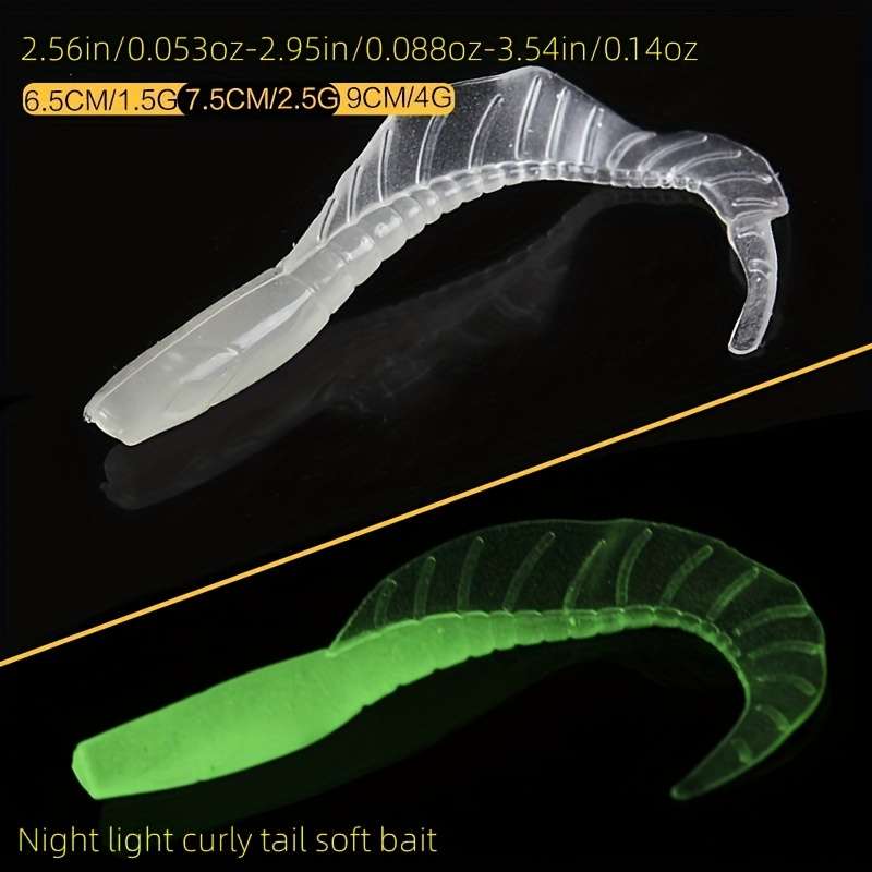 10pcs 9cm Biomimetic Curlee Soft Bait Outdoor Fishing Gear Supplies