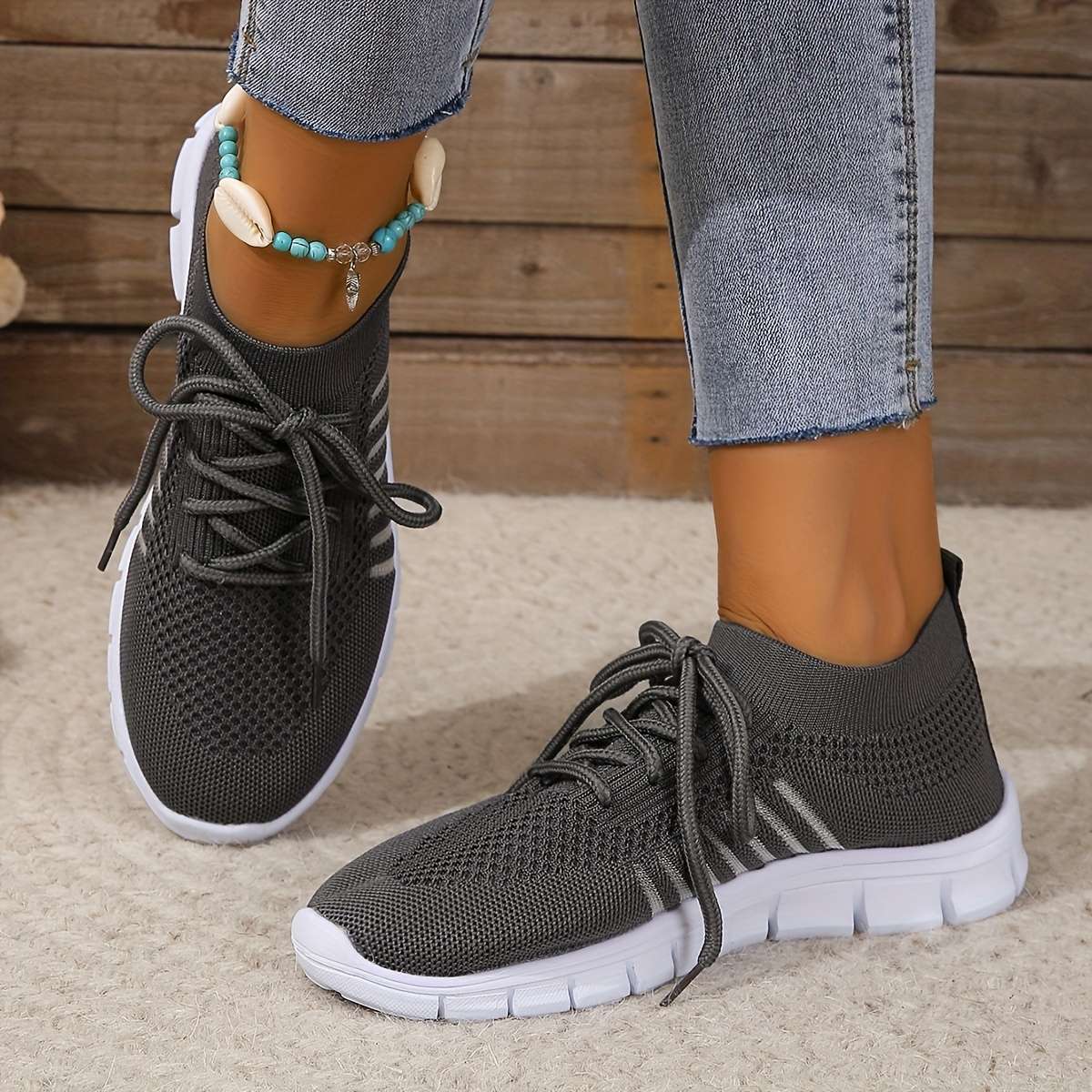 Women S Sneakers Color Pale Pinkish Gray Sizeuk 4