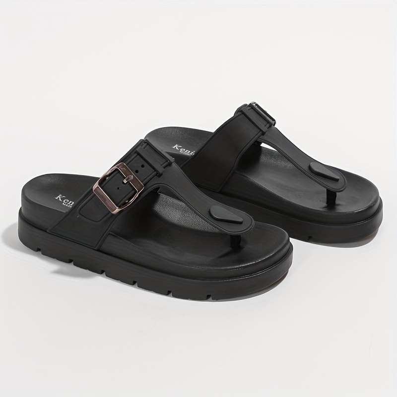 Ladies Summer Flip Flops Black Uk 7