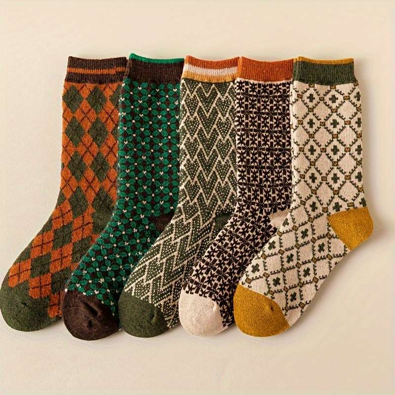 Women S Socks Color 5Pairs Mixed Colors Size Onesize