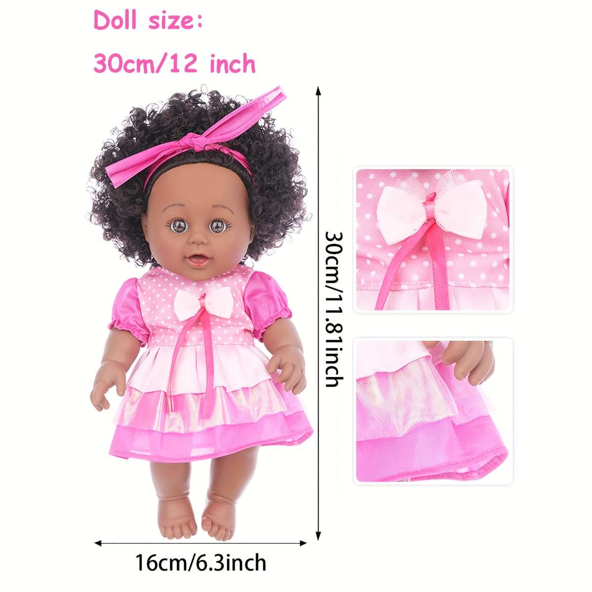 Plush Toyss Items Pink Black Doll