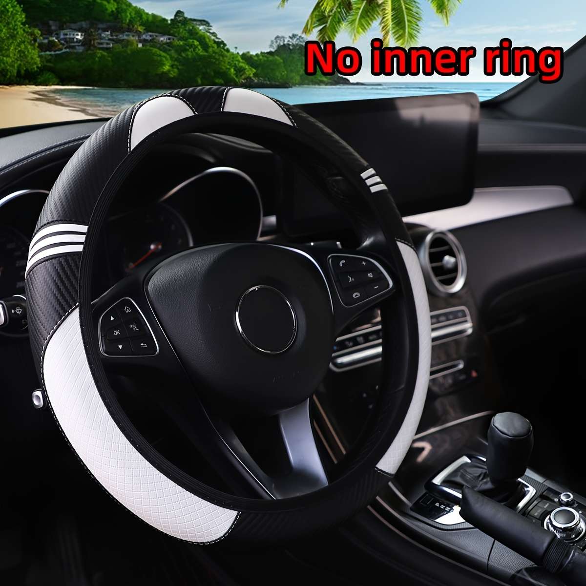 Car Steering Wheel Cover Red