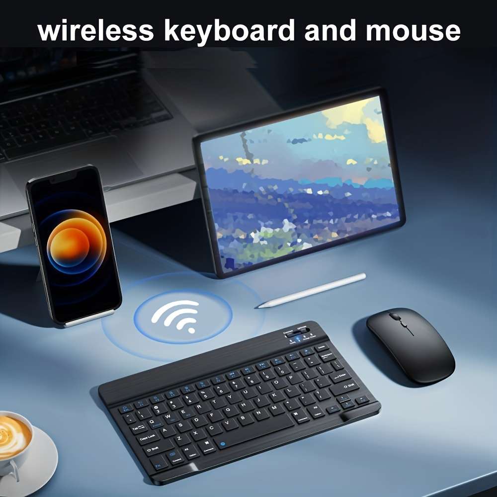Mini Wireless Keyboard And Mouse Set
