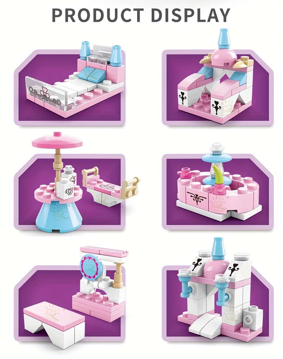 3D Building Model Puzzle Set Model 8612 1