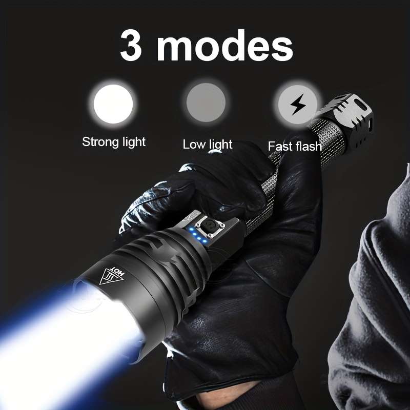 Flashlight Model Flashlight  26650 Battery