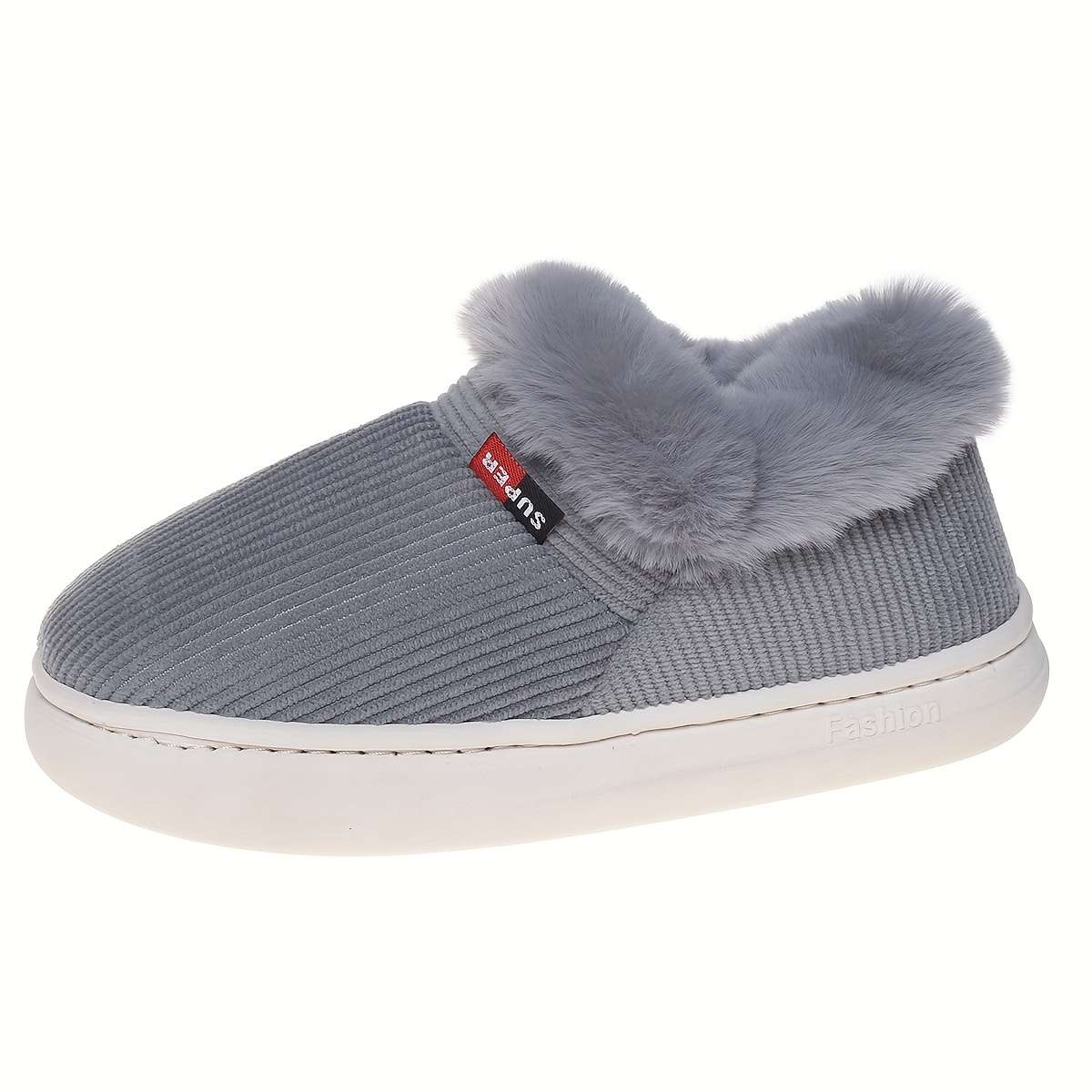 Cotton Slippers Color Grey Sizeuk 6.5-7
