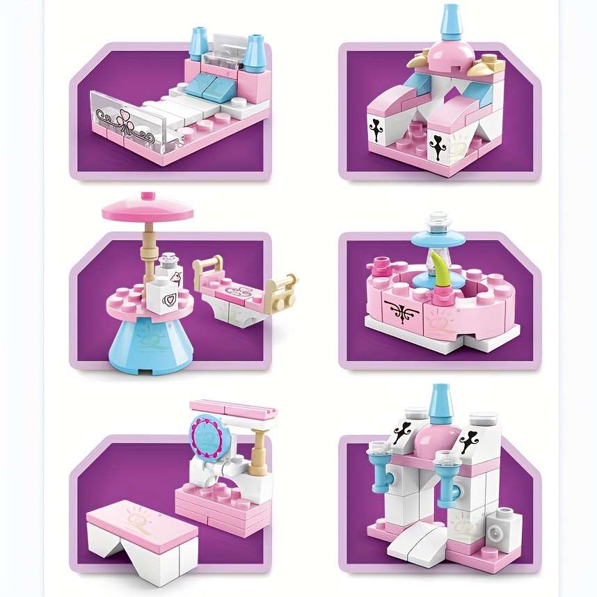 3D Building Model Puzzle Set Model 8612 1