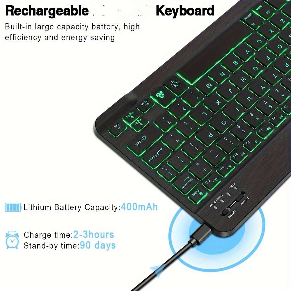 Keyboard Color White Size 10 Inches