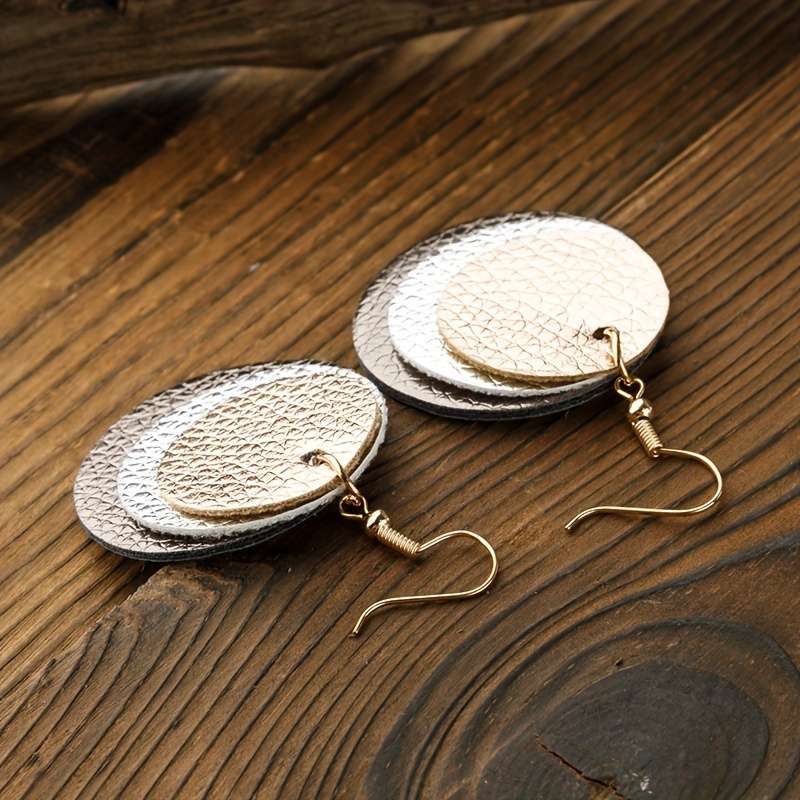 Women S Earrings Color 2 Leopard Print